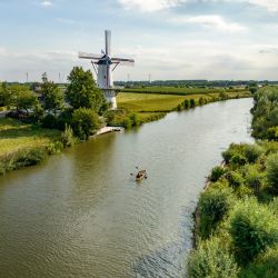 Peddelroute over het water